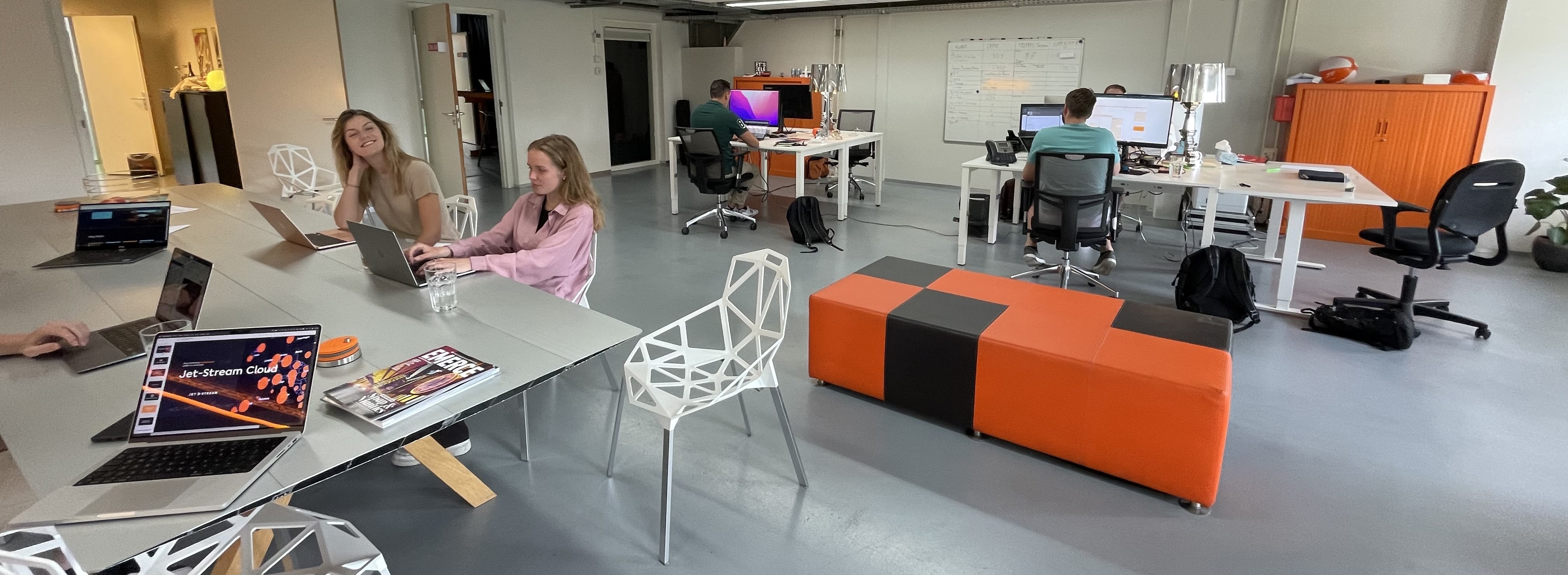 Jet-Stream office in Groningen with team at work