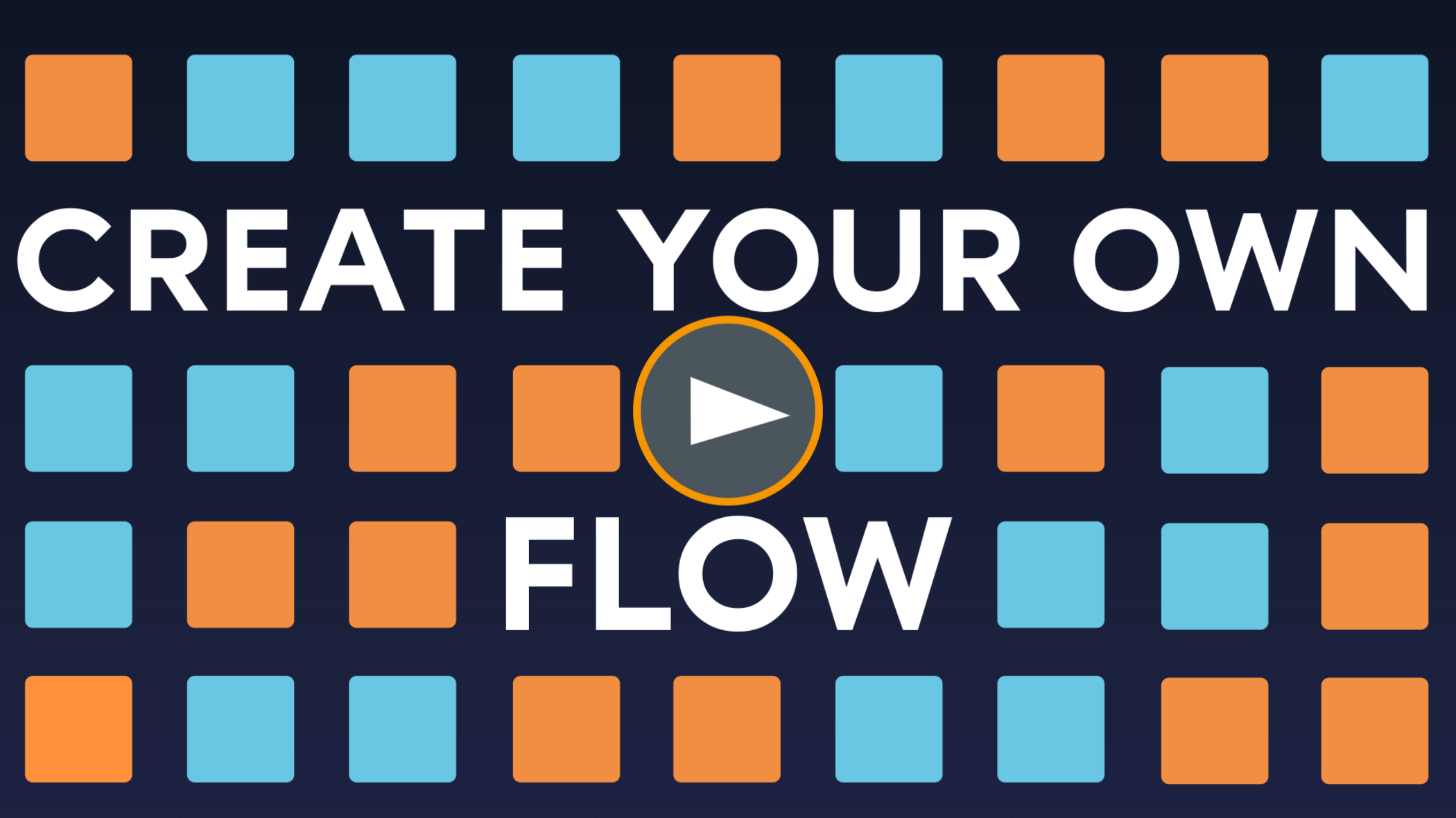 'Create your own flow' graphic with Jet-Stream Mix tiles