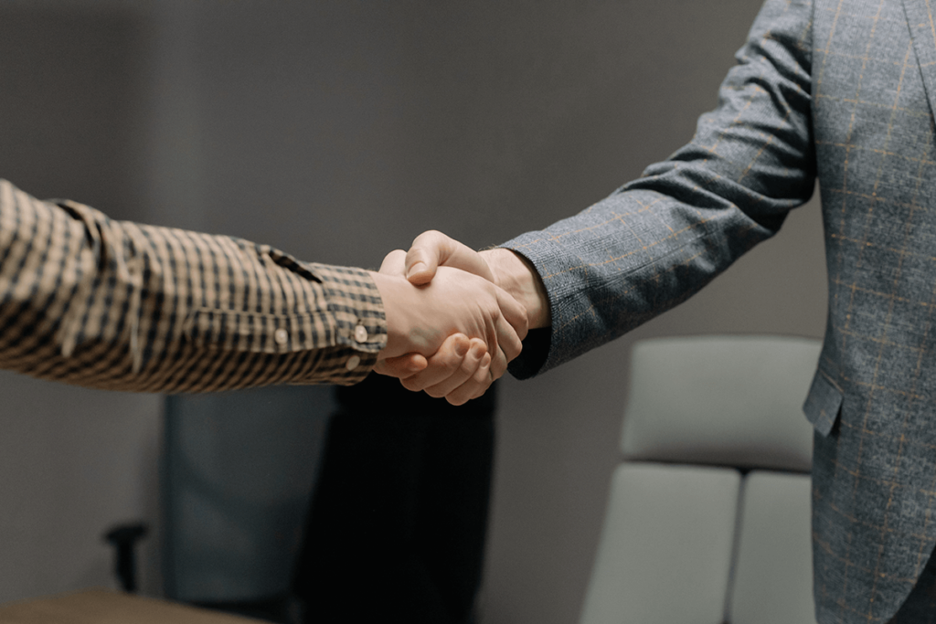 Handshake, illustrating video support for e-learning platforms