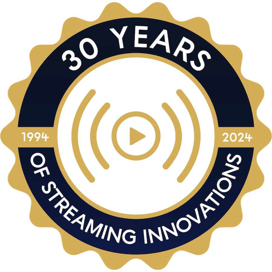 30 Years of Streaming Innovations 1994-2024 badge for the Jet-Stream webinar