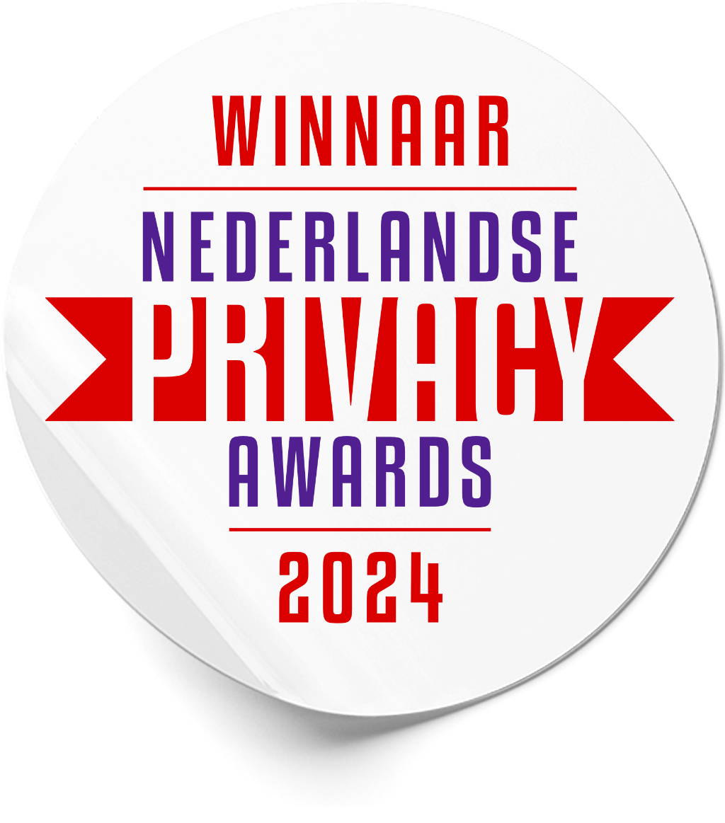 Winner of the Nederlandse Privacy Awards 2024 sticker
