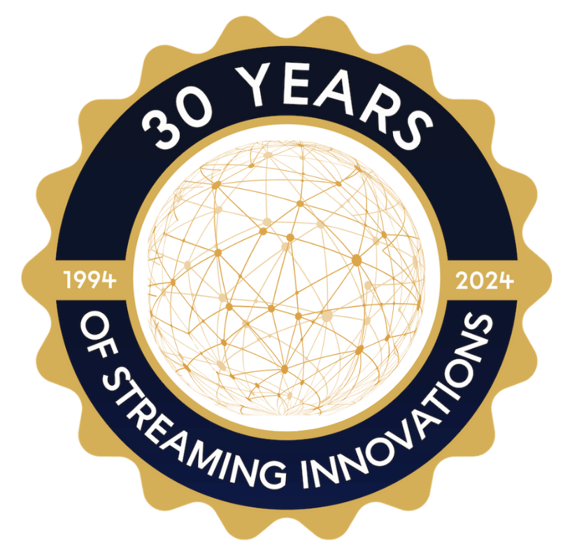 30 Years of Streaming Innovations 1994-2024 badge