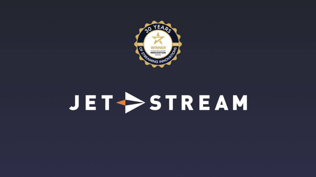 Jet-Stream-logo met badge voor 30 jaar streaming