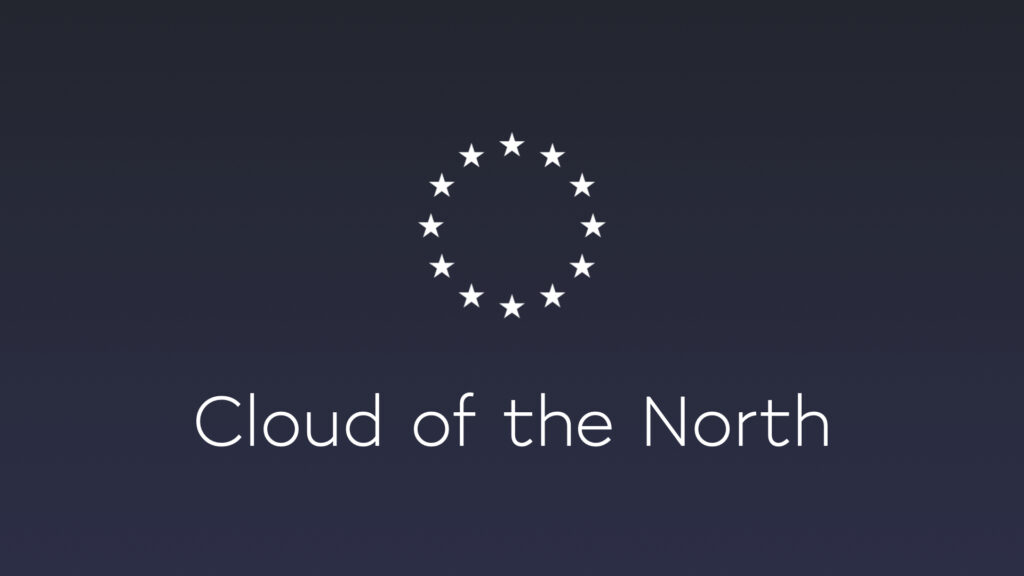 Cloud of the North-logo met EU-sterrenkrans