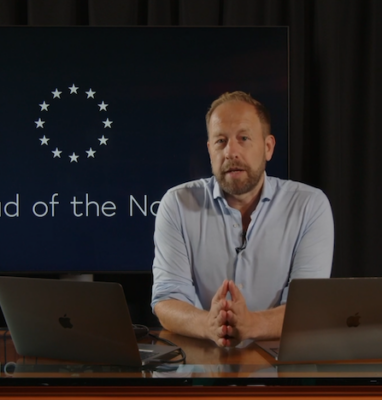 Stef van der Ziel presenteert over digitale soevereiniteit voor Cloud of the North